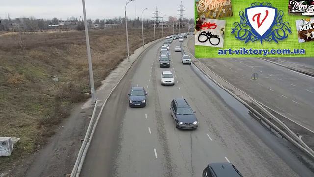 АвтоЕвроСила 04.02.18 вид с моста. Одесса сегодня. Автопробег с еврономерами. Балковская. смотреть онлайн