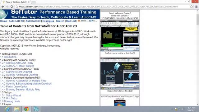 321Learn.com Free AutoCAD 3D Training - 6.7 hrs of training covering 313 topics смотреть онлайн