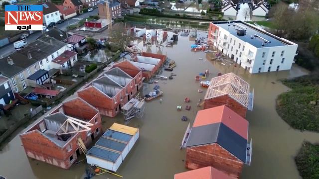 Floods and snow hit Europe after latest Atlantic storm смотреть онлайн