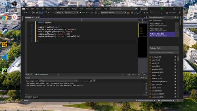 Python Tutorial - Text to Speech in Pyttsx3 смотреть онлайн