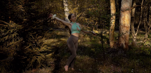 Расслабляющая йога в лесу