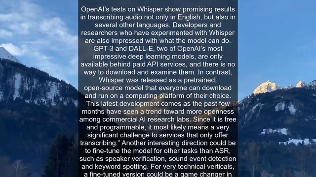 How will OpenAI's Whisper model impact AI applications? смотреть онлайн