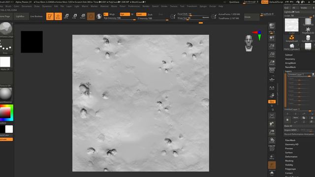 72 - Zbrush For Environment Artists - Plaster Wall Example | Пример штукатурки на стене ENG смотреть онлайн