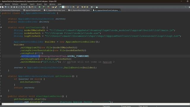 Chapter 7: Starting Appium 2 from Code - Helpful in CICD смотреть онлайн