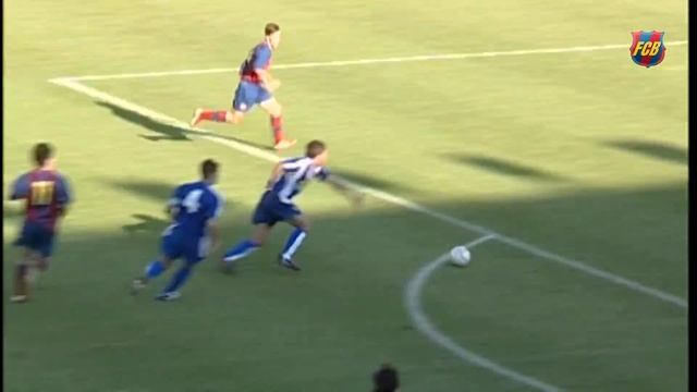Spectacular exhibition by Lionel Messi in a 2004/05 Barça B derby смотреть онлайн