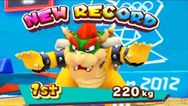 Mario & Sonic at the 2012 London Olympic Games (3DS) - All Charatcers Weightlifting Gameplay смотреть онлайн