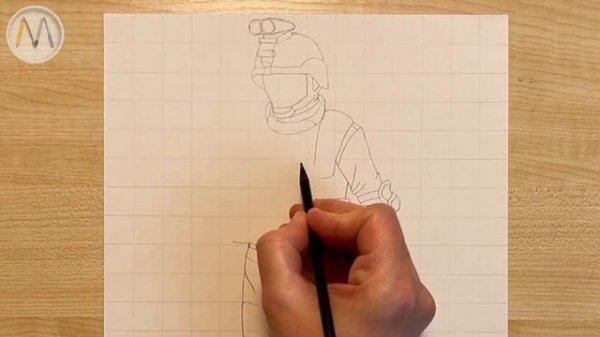 Как нарисовать солдата / Soldier drawing