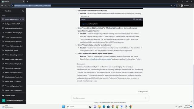 Pocketsphinx python installation error on Windows смотреть онлайн