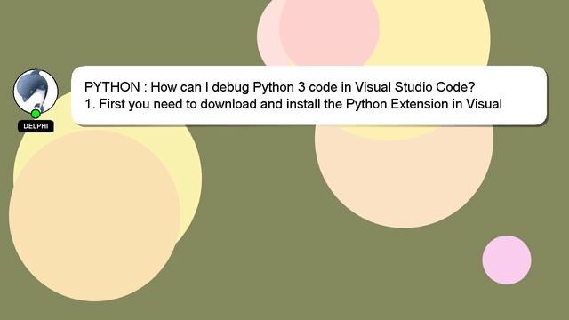 PYTHON : How can I debug Python 3 code in Visual Studio Code? смотреть онлайн