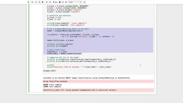 How to do Fashion MNIST image classification using GradientBoosting in Python смотреть онлайн
