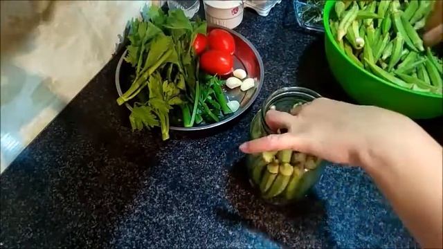 61.✓Маринованная Бамия. ✓Բամիայի մարինադ.✓How to Pickle Okra. смотреть онлайн