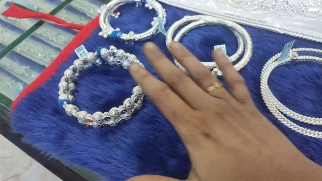 கொத்தமல்லி முத்து கொலுசு|பிஸ்தா கொலுசு|TRADITIONAL கல்யாண வெள்ளி கொழுசு designs |Silver Anklet смотреть онлайн