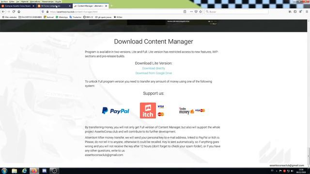 DESCARGA E INSTALACION CONTENT MANAGER ASSETTO CORSA смотреть онлайн