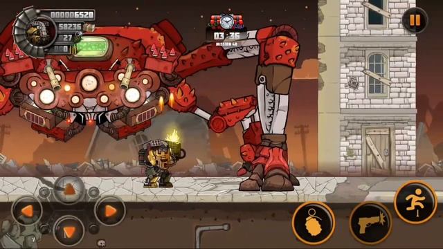 METAL SOLDIER 02 -- LEVEL 40 -- DEFETING GIANT RED ROBO SPIDER .. смотреть онлайн