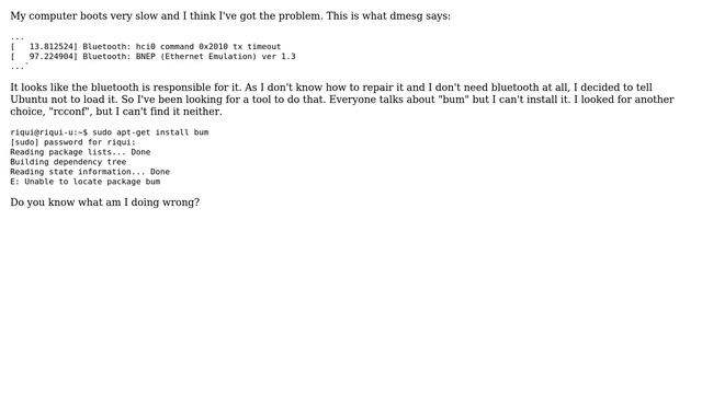 Ubuntu: apt-get: Unable to locate package bum смотреть онлайн