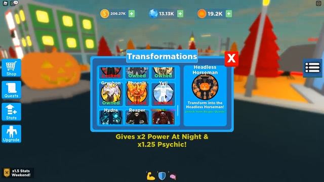 ХЭЛЛОУИН ТРАНСФОРМАЦИЯ ЗА 1,999 РОБУКСОВ! НОВЫЙ ИВЕНТ! СИМУЛЯТОР СУПЕР СИЛЫ! ROBLOX смотреть онлайн