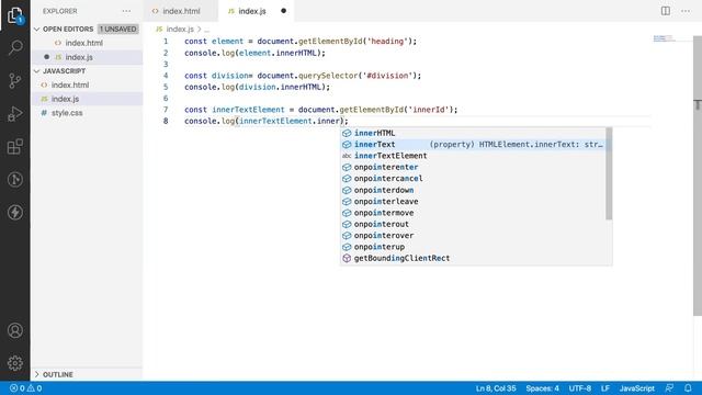 JS DOM Streak 11 | innerText | Accessing the Properties of an element | Javascript DOM | Web API смотреть онлайн