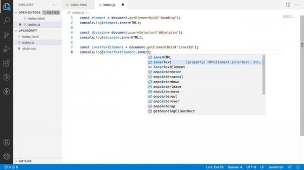 JS DOM Streak 11 | innerText | Accessing the Properties of an element | Javascript DOM | Web API