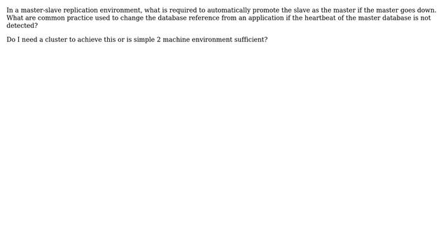 DevOps & SysAdmins: Automatic promotion of slave in MySQL master-slave replication смотреть онлайн