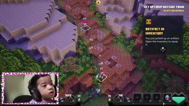 Slaying Zombies, Creepers and Skeleton at Minecraft Dungeons with My Big Sister (Gaming Episode 14) смотреть онлайн