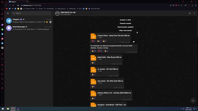 COMO FUNCIONA Y DONDE CONSEGUIR *MUSICA DSD* DESDE TELEGRAM смотреть онлайн