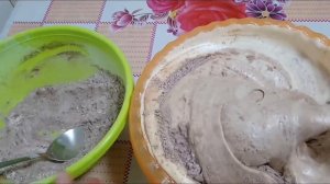 Фантастика!?из 6-ти яиц  шоколадный бисквит  в разъёмной форме 26см ручным миксером