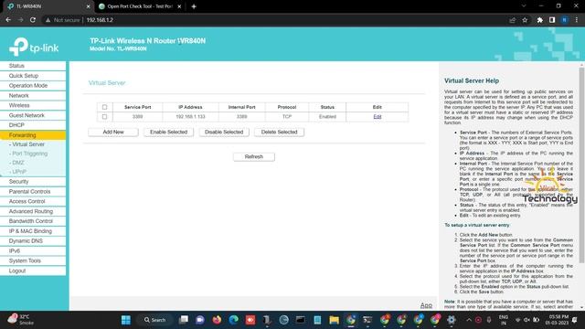 How to setup remote desktop port forwarding on the TP-Link WR840N - explanation provided смотреть онлайн