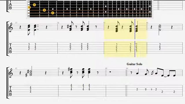 Beatles The I Saw Her Standing There GUITAR 1 TABLATURE смотреть онлайн