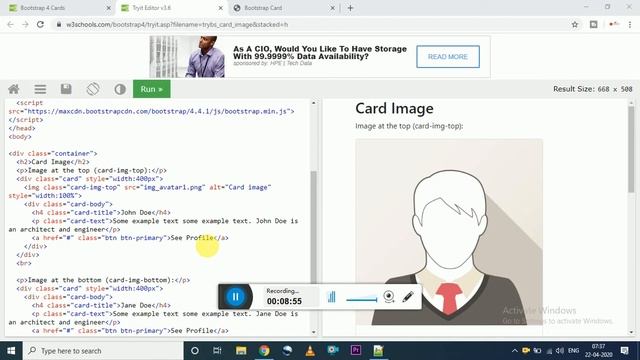 Lecture -17- // Bootstrap 4 Cards Full Introduction // Bootstrap 4 For Beginners In Hindi смотреть онлайн