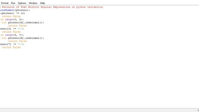 Finding Patterns of Text Without Regular Expressions in python validation смотреть онлайн