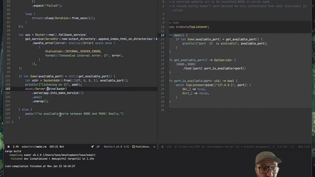 Rust SSG 24 - Development Server (6) - Wrapping up! смотреть онлайн