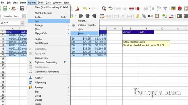 LibreOffice Calc - Advanced Filter