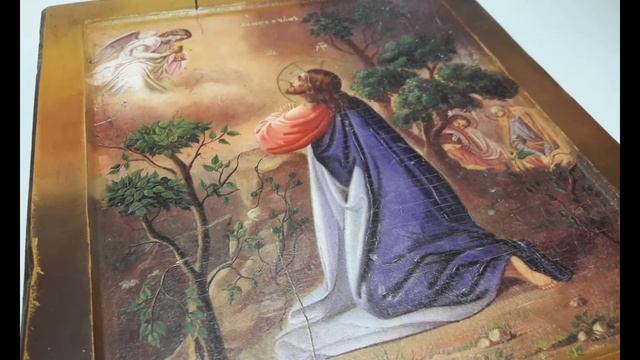 Икона ручной работы Моление о чаше смотреть онлайн