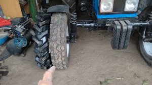 Нові шини на МТЗ 80.