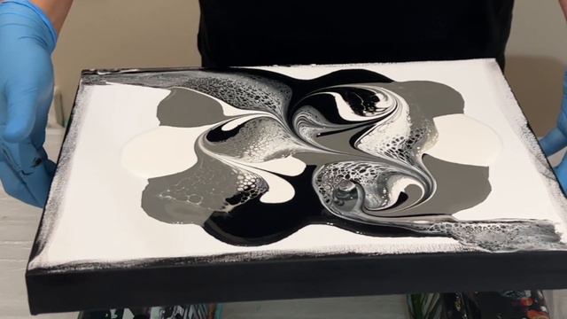 Puddle + Swipe + MARBLE ~ WOW! This new effect is a MUST see! ~ Acrylic Pouring смотреть онлайн