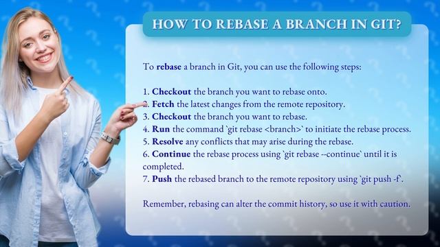 How to rebase a branch in git? смотреть онлайн