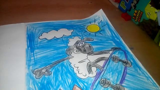 Рисуем Альбом и баранчика шона и майнкрафта 4 часть смотреть онлайн