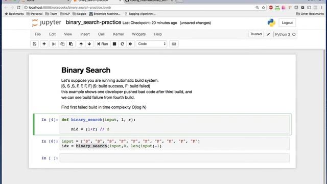 [coding interview] binary search in python смотреть онлайн