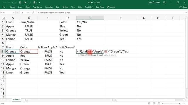 Excel If Formula - Nested If AND OR Functions смотреть онлайн
