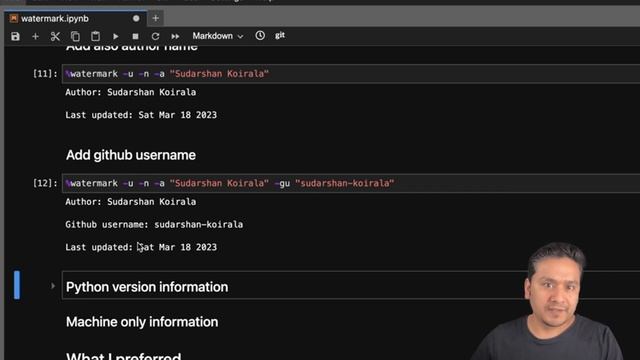 Watermark your code | Ipython | Jupyter Notebook смотреть онлайн