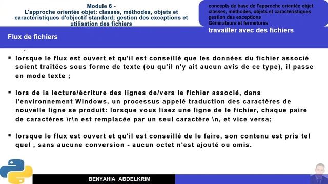 leçon python N°43 Module 6 Traitement des fichiers смотреть онлайн