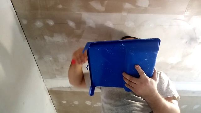 Как наклеить стекло холст "паутинка" на потолок из гипсокартона смотреть онлайн