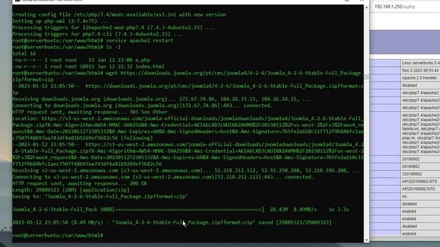 Instalação de Apache, PHP, MySQL e Joomla num servidor Ubuntu смотреть онлайн