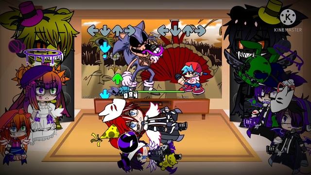 Afton family react sonic exe vs fnf mod part 1/2 ( gacha club) смотреть онлайн
