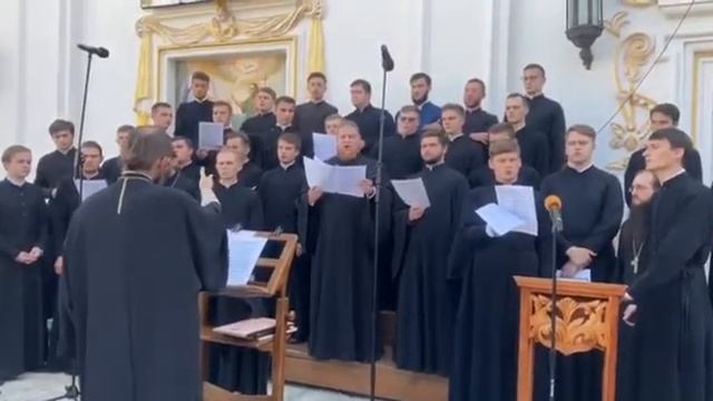 Вера Вечна и Утверди Боже. Хор КДАиС. Соло Иеродиакон Димитрий (Вербовой) и диакон Серафим Мамчиц смотреть онлайн