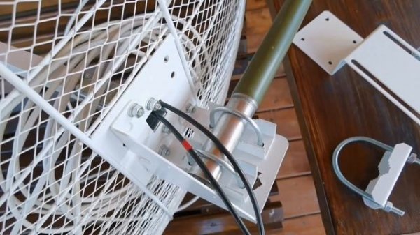 Антенна LTE VARIUS 28 dBi вскрытие, замер КСВ, волновое сопротивление, крепление