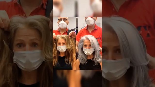 Окрашивание седых волос. Седина - это красиво. смотреть онлайн