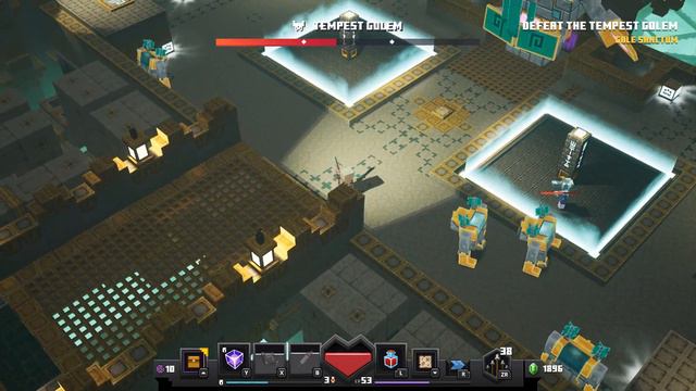 Minecraft Dungeons DLC TEMPEST GOLEM BOSS BATTLE смотреть онлайн