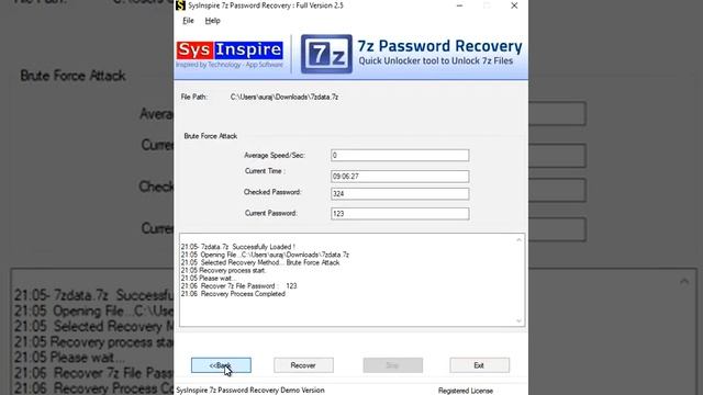 Remove & Unlock 7zip File Password by SysInspire 7z Password Recovery Software смотреть онлайн