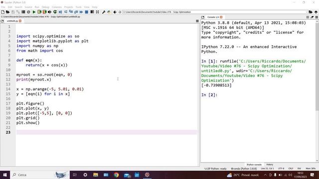 Python Tutorial #76 – Scipy Optimization смотреть онлайн